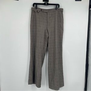 CHAPS Micro Plaid Dark Academia Pants 14
